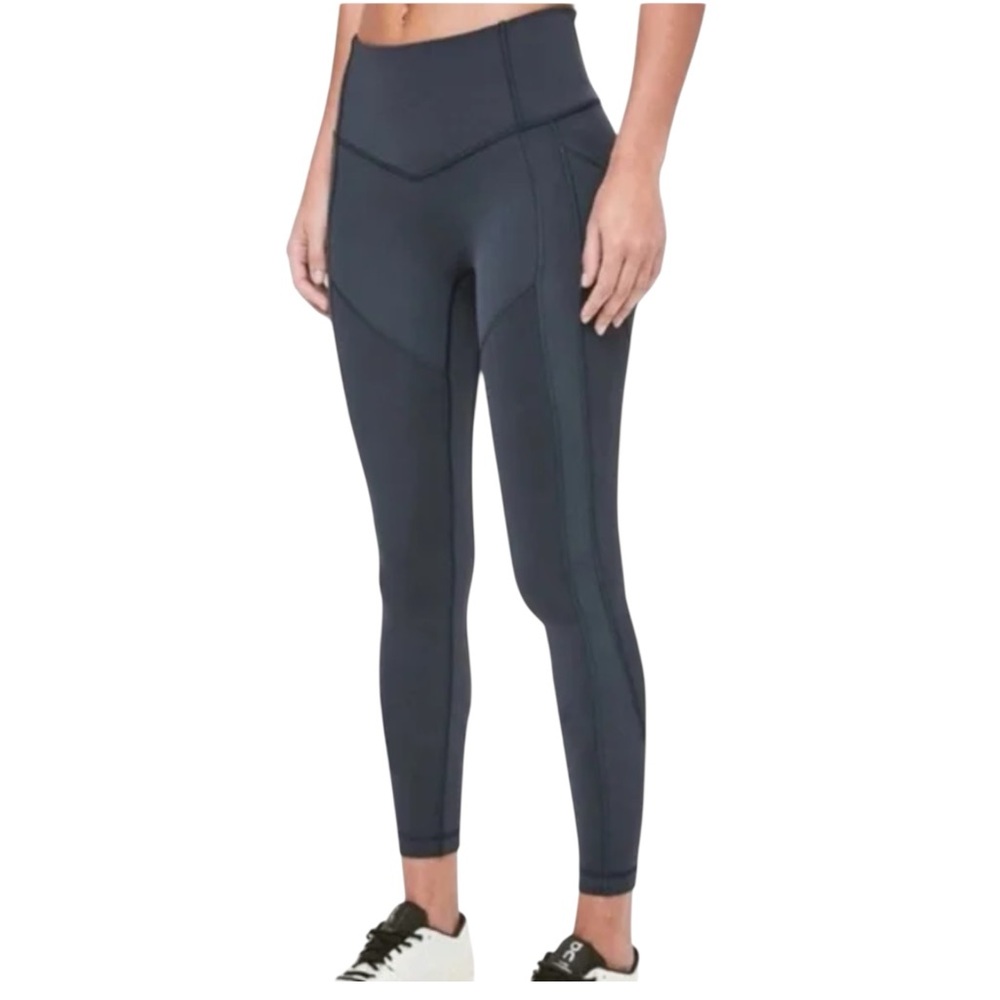 Lululemon Athlecs dark blue-green High-Waisted Leggings size 6